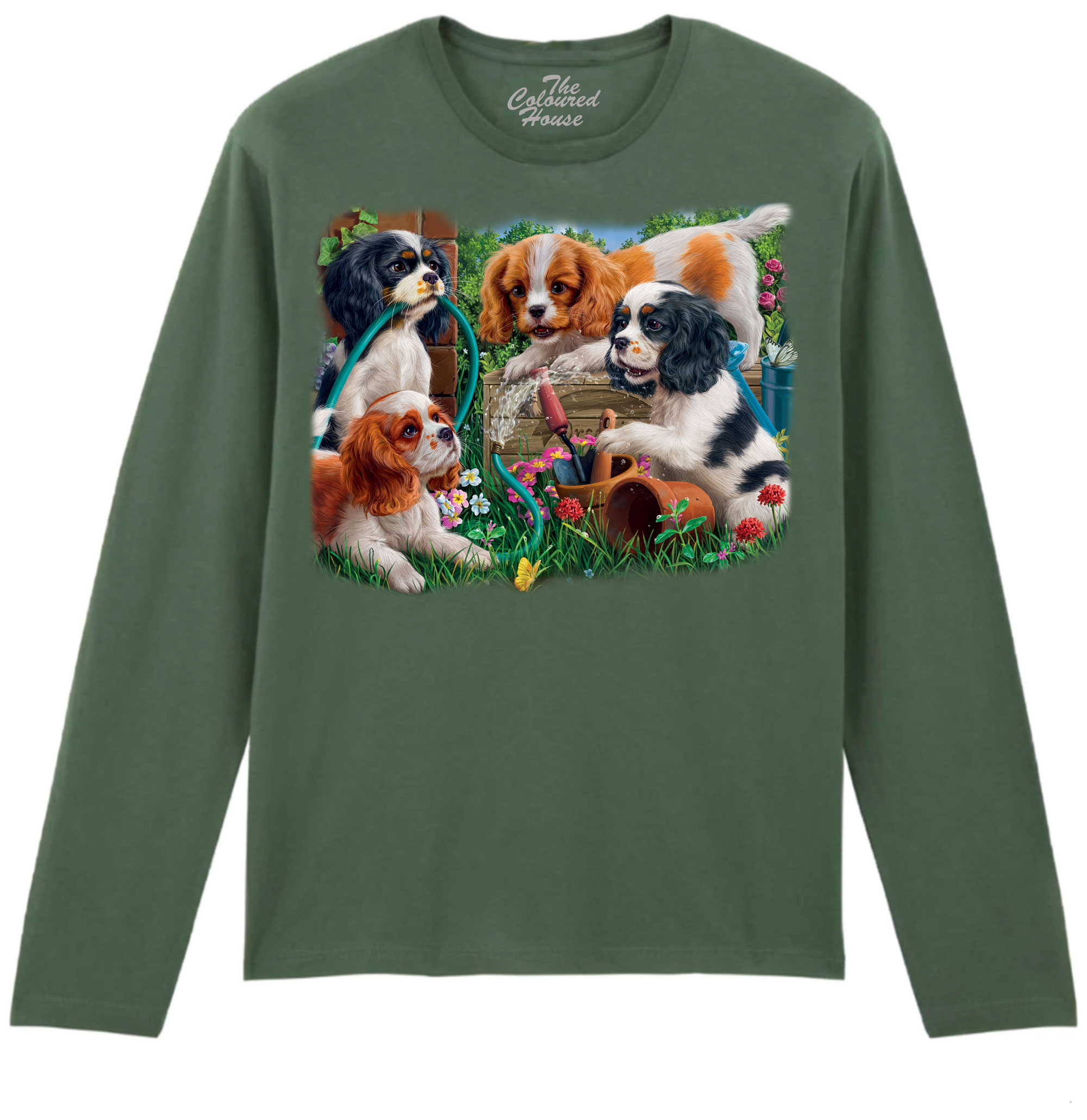 Puppies In The Garden Longsleeve