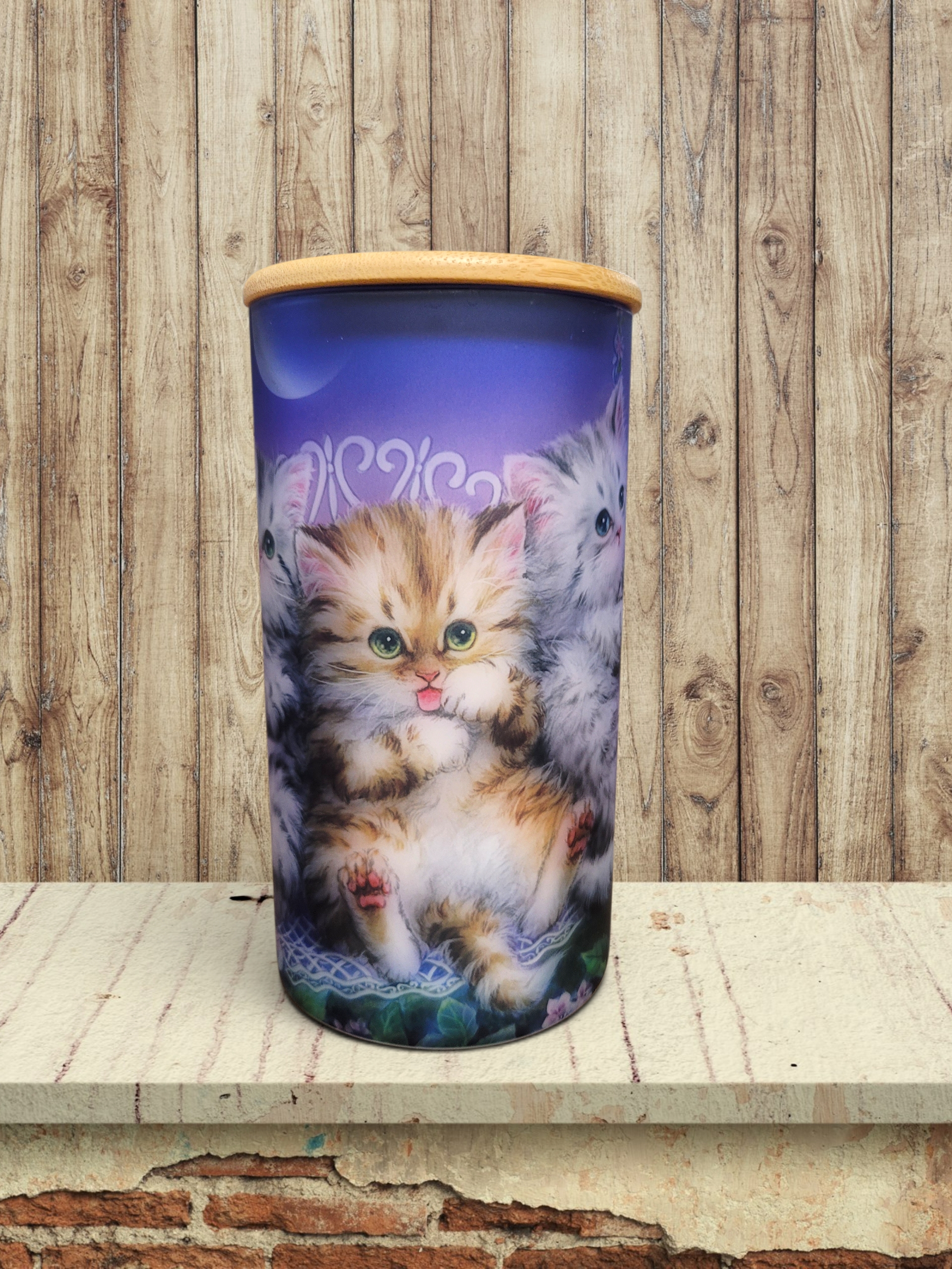 Moonlight Swing - Cat - Storage Jar 25Oz