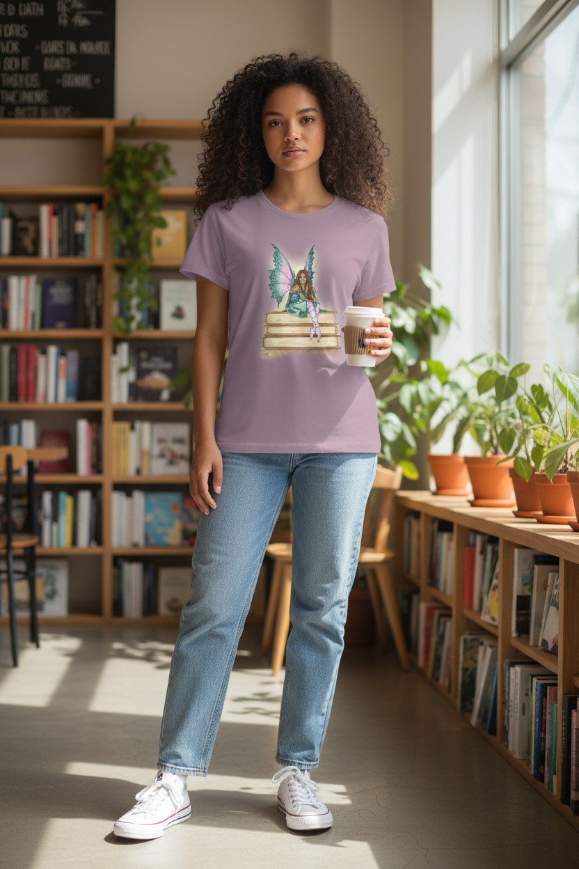 Green Bookworm Ladies T-shirt