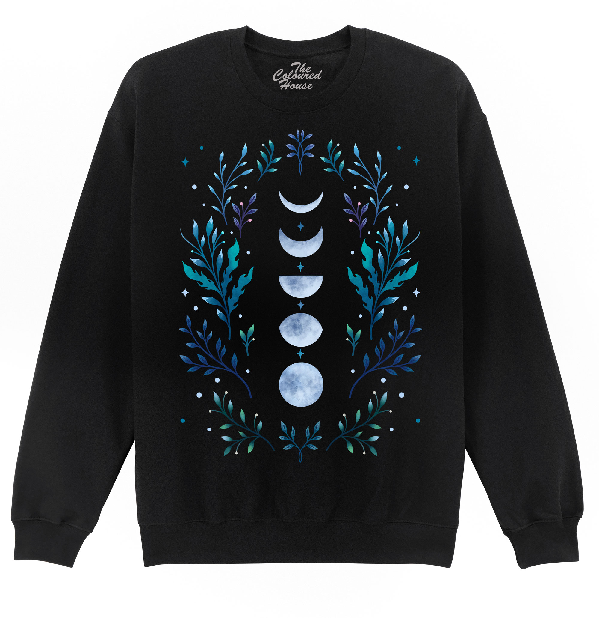 Moonlight Garden Blue Sweater