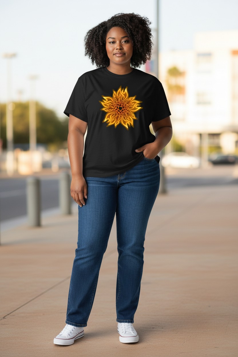 Celtic Flames Ladies T-shirt