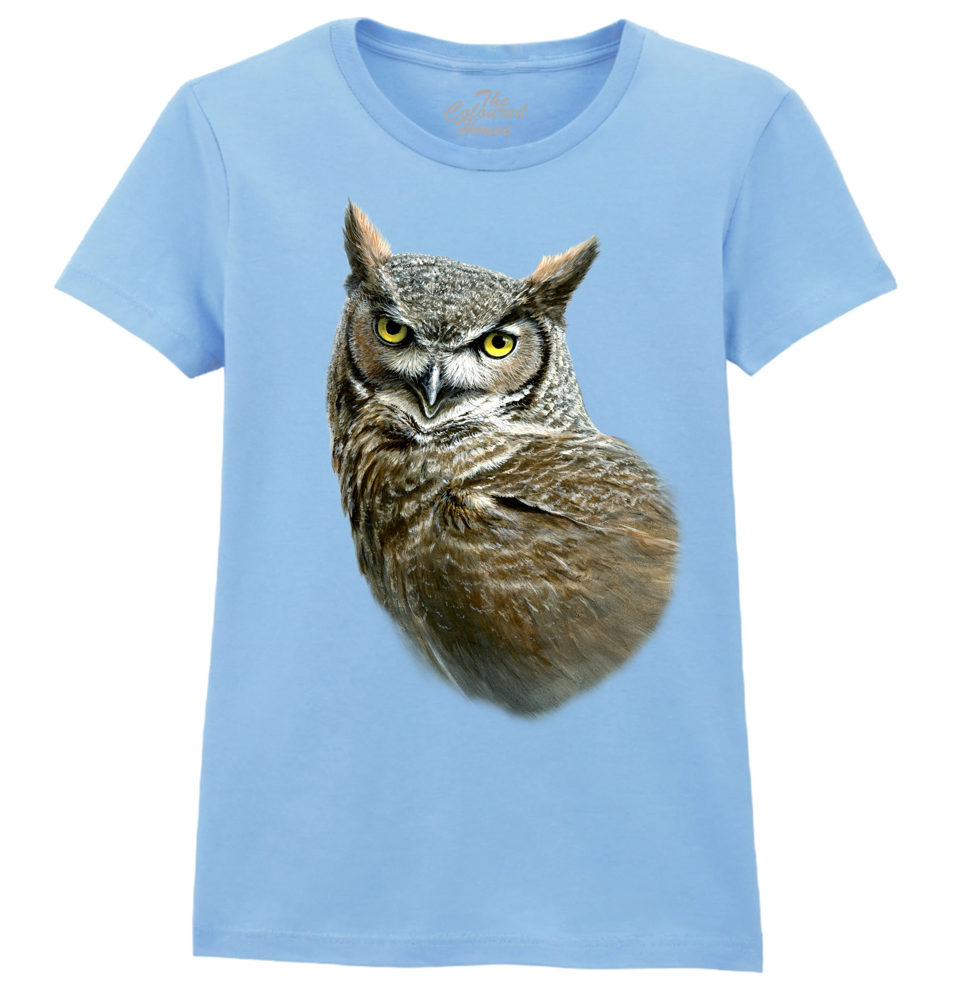 Great Horned Owl Ladies T-shirt