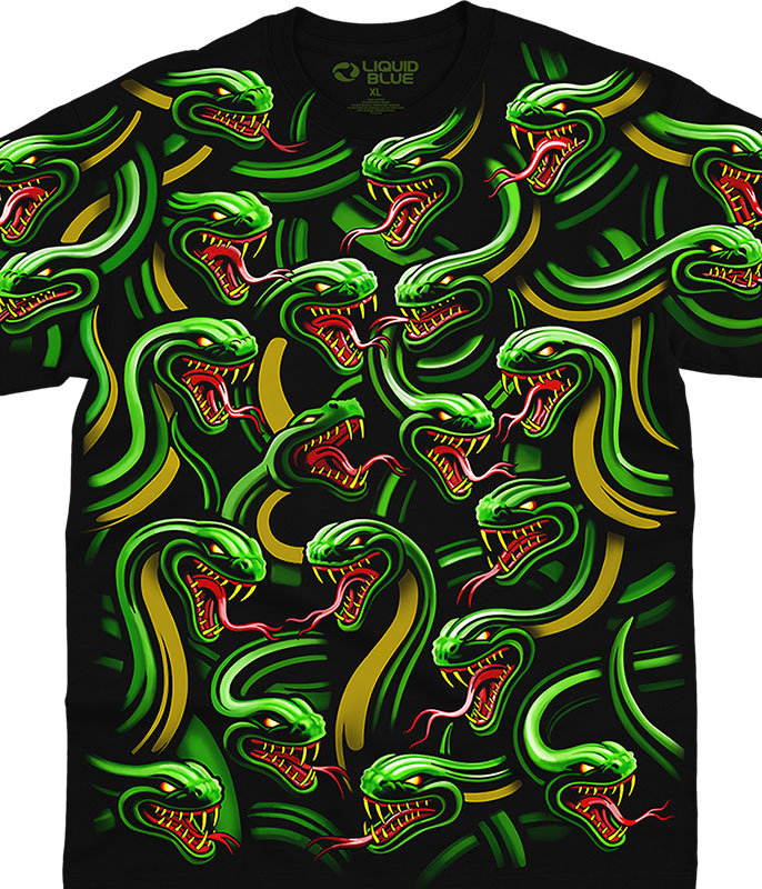 Snake Pile Dark Fantasy T-shirt