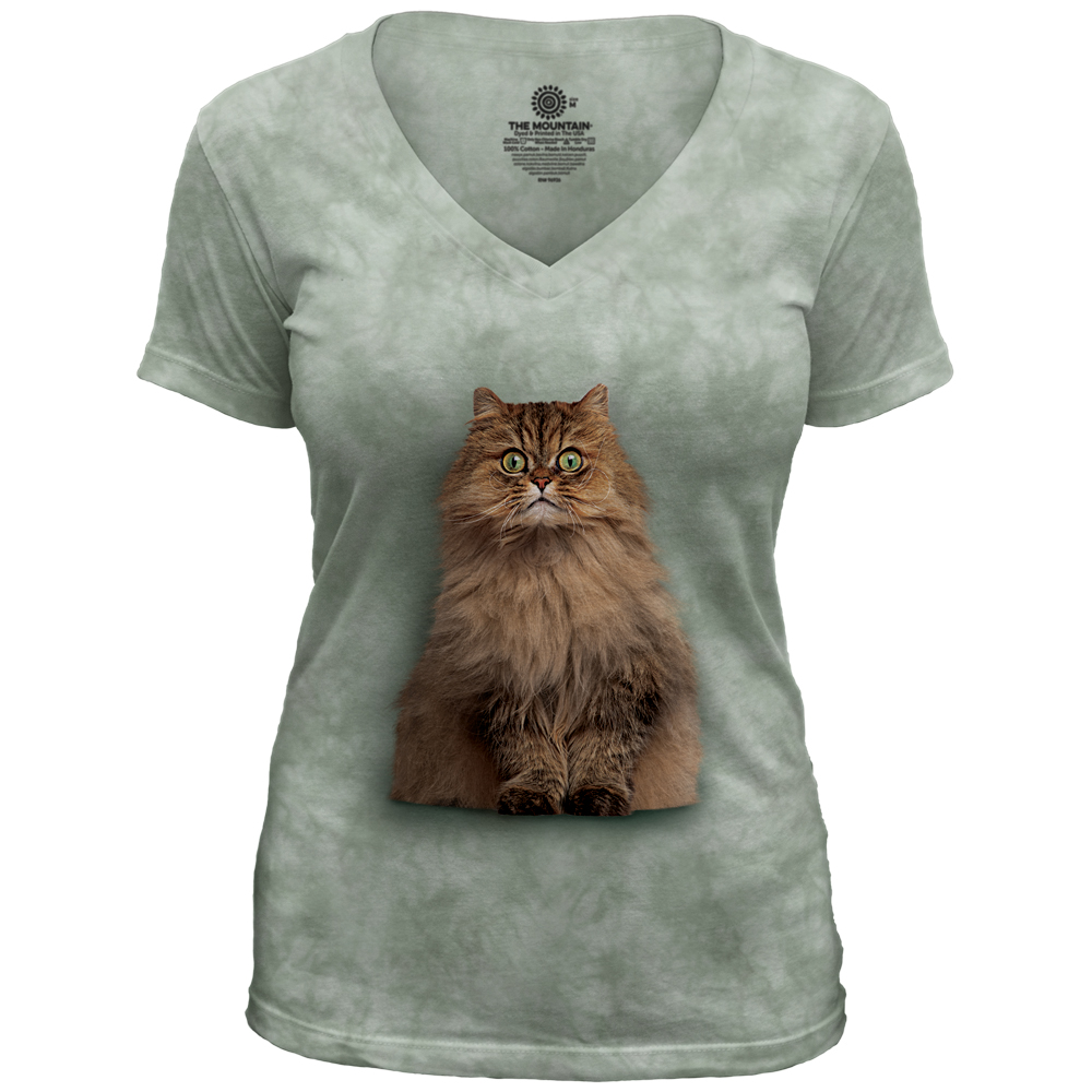 Longhair Persian V-Neck Tri-Blend