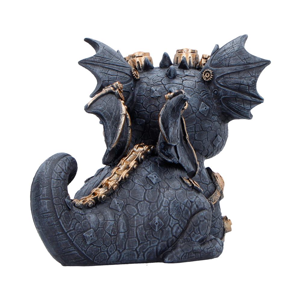 Gearling Black Steampunk Dragon 14.6cm