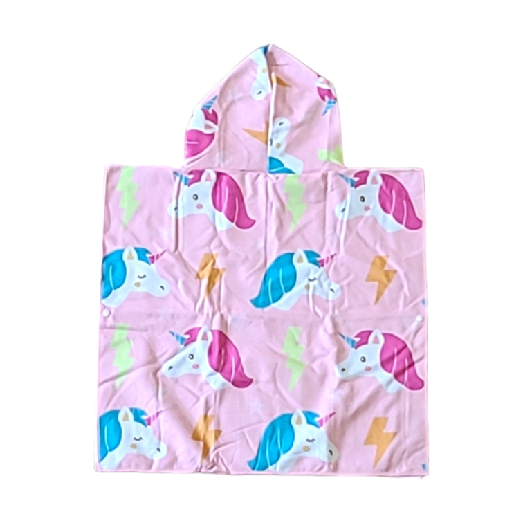 Shark Blue Strandponcho KIDS