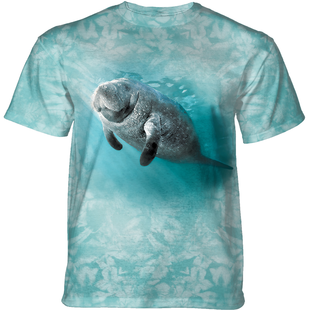 Peaceful Manatee Light Blue