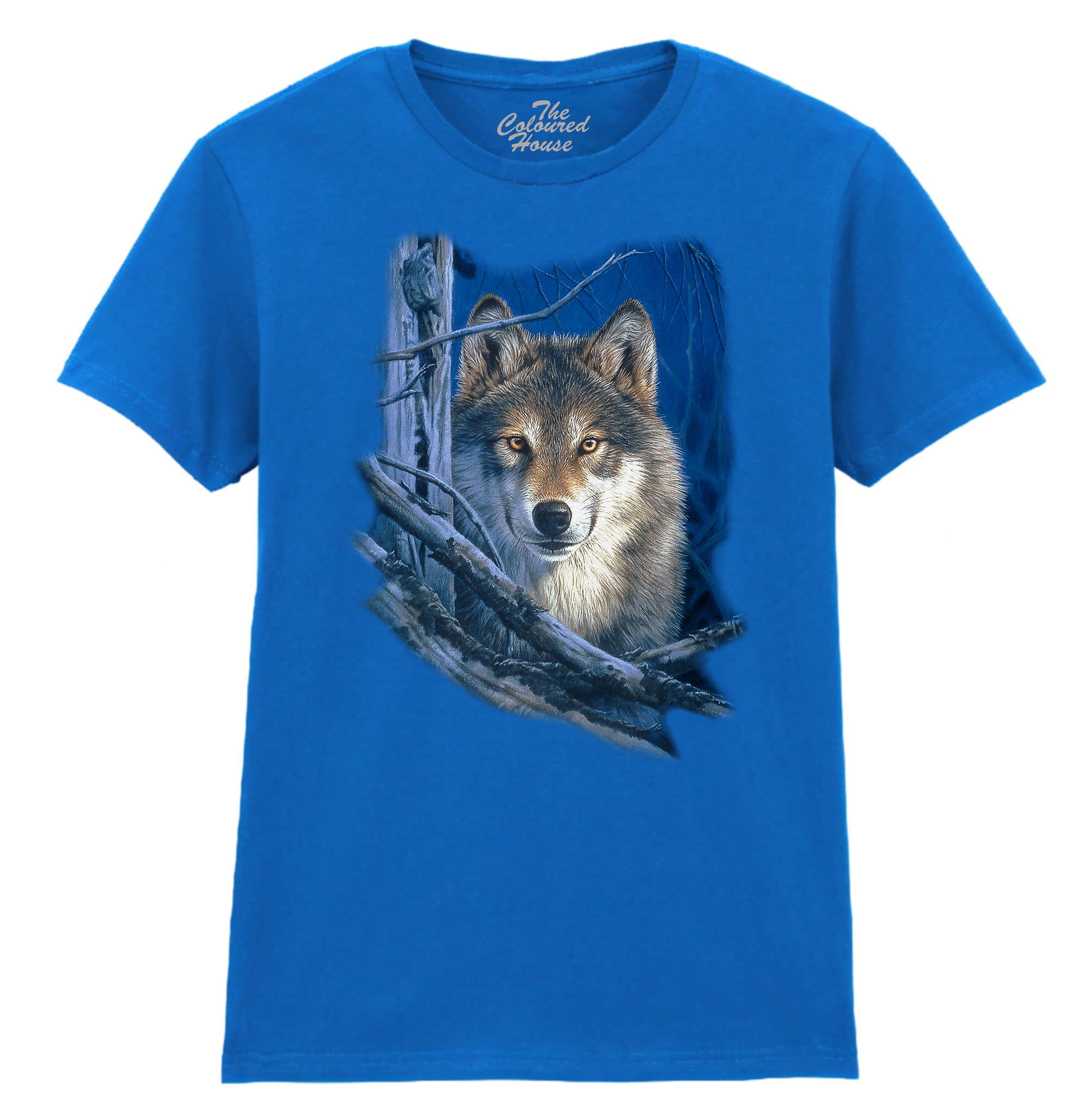 Moon Shine Wolf Ladies T-shirt