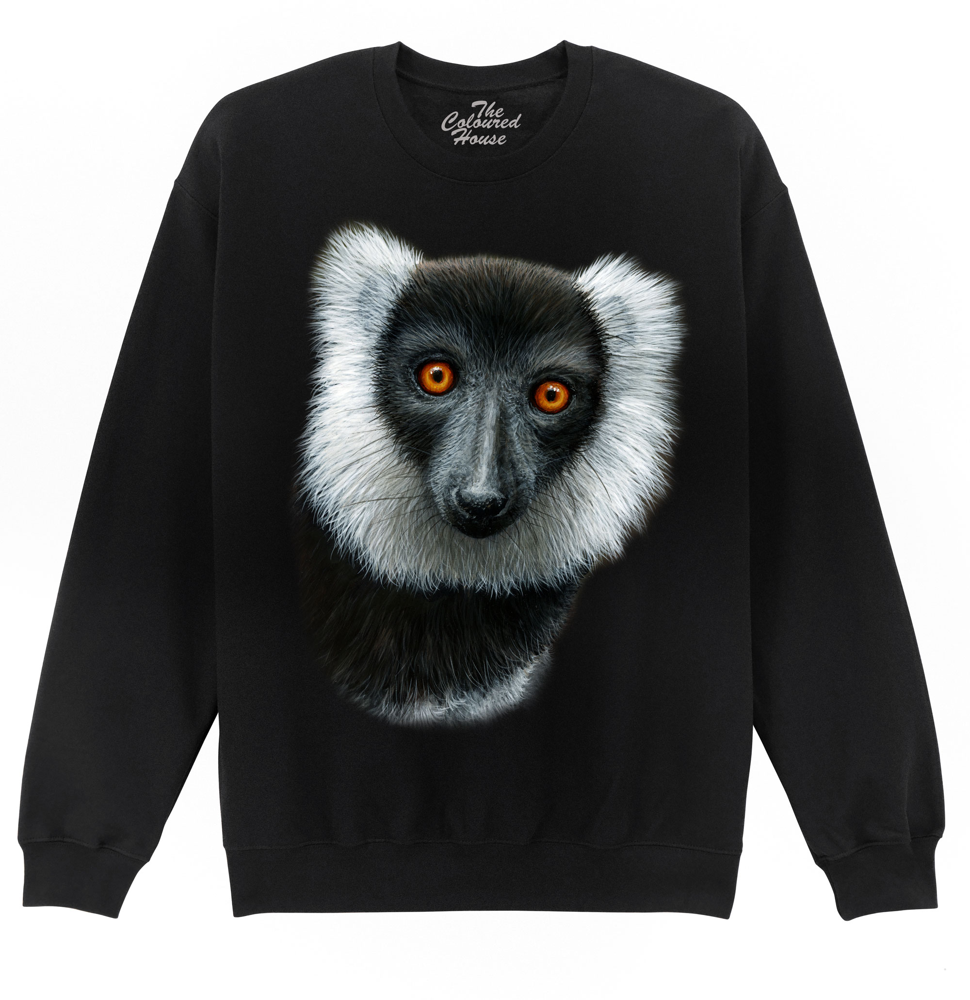 Black And White Ruffed Lemur Sweater