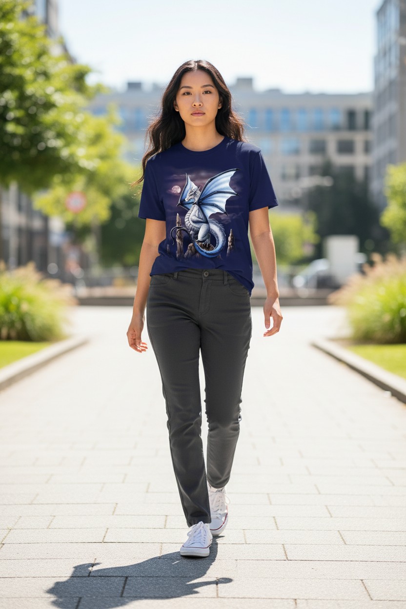 Violet Dragon Ladies T-shirt