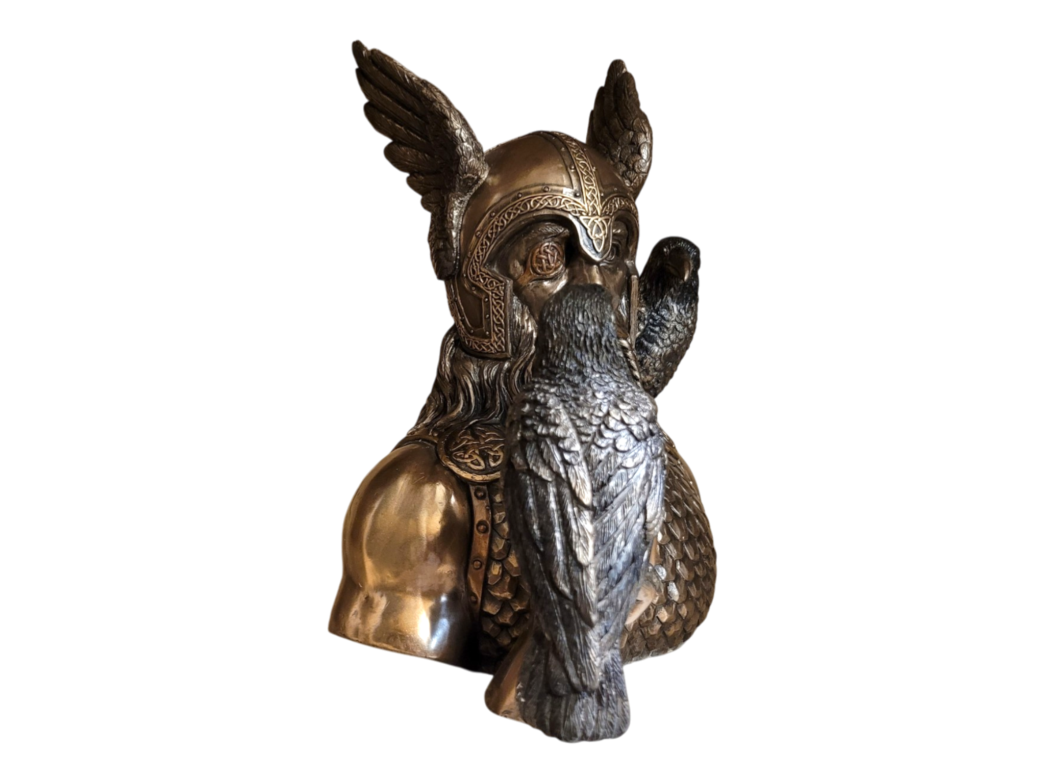 Bust Of Odin With His Ravens