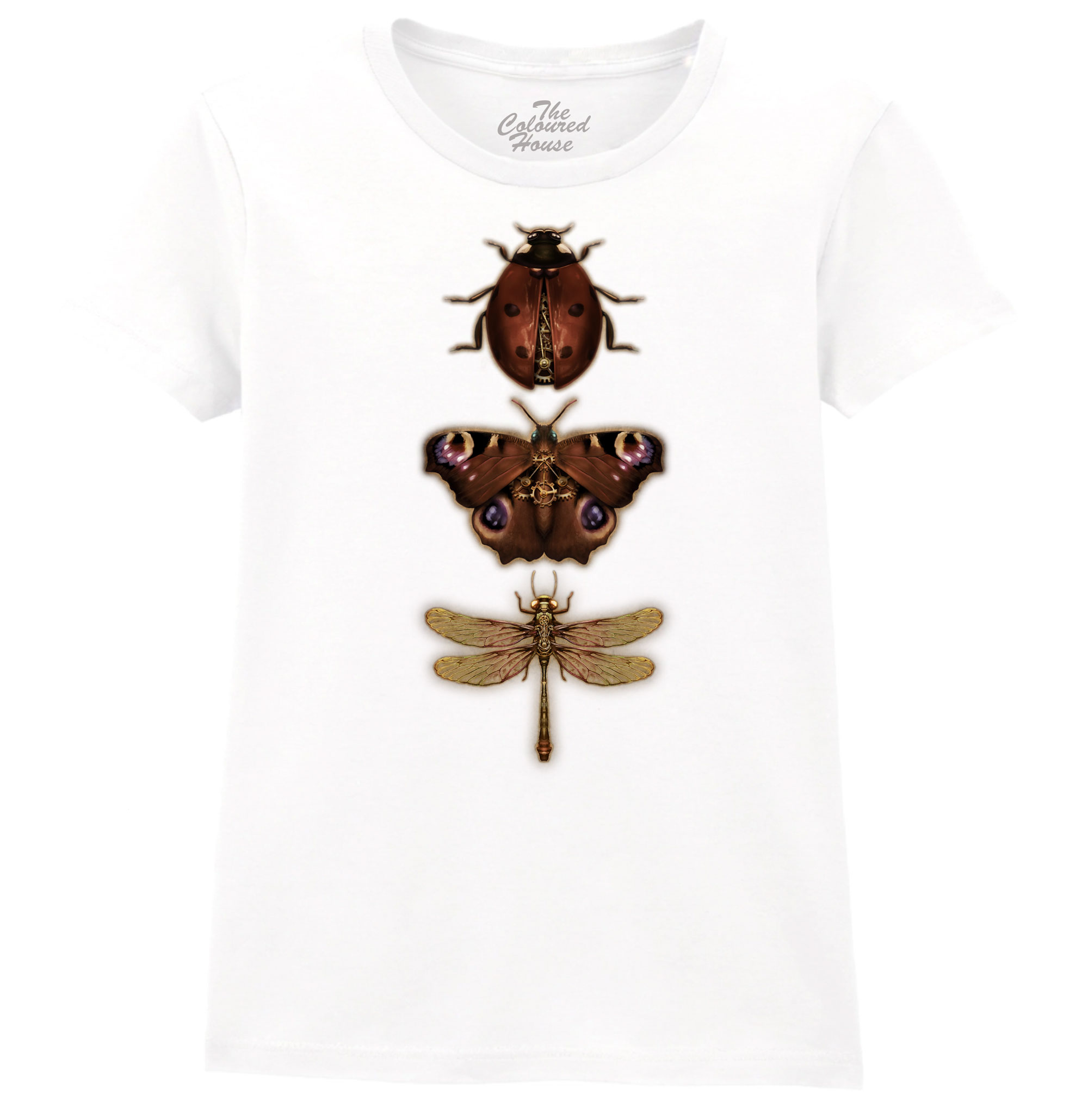 Steampunk Insects Ladies T-shirt