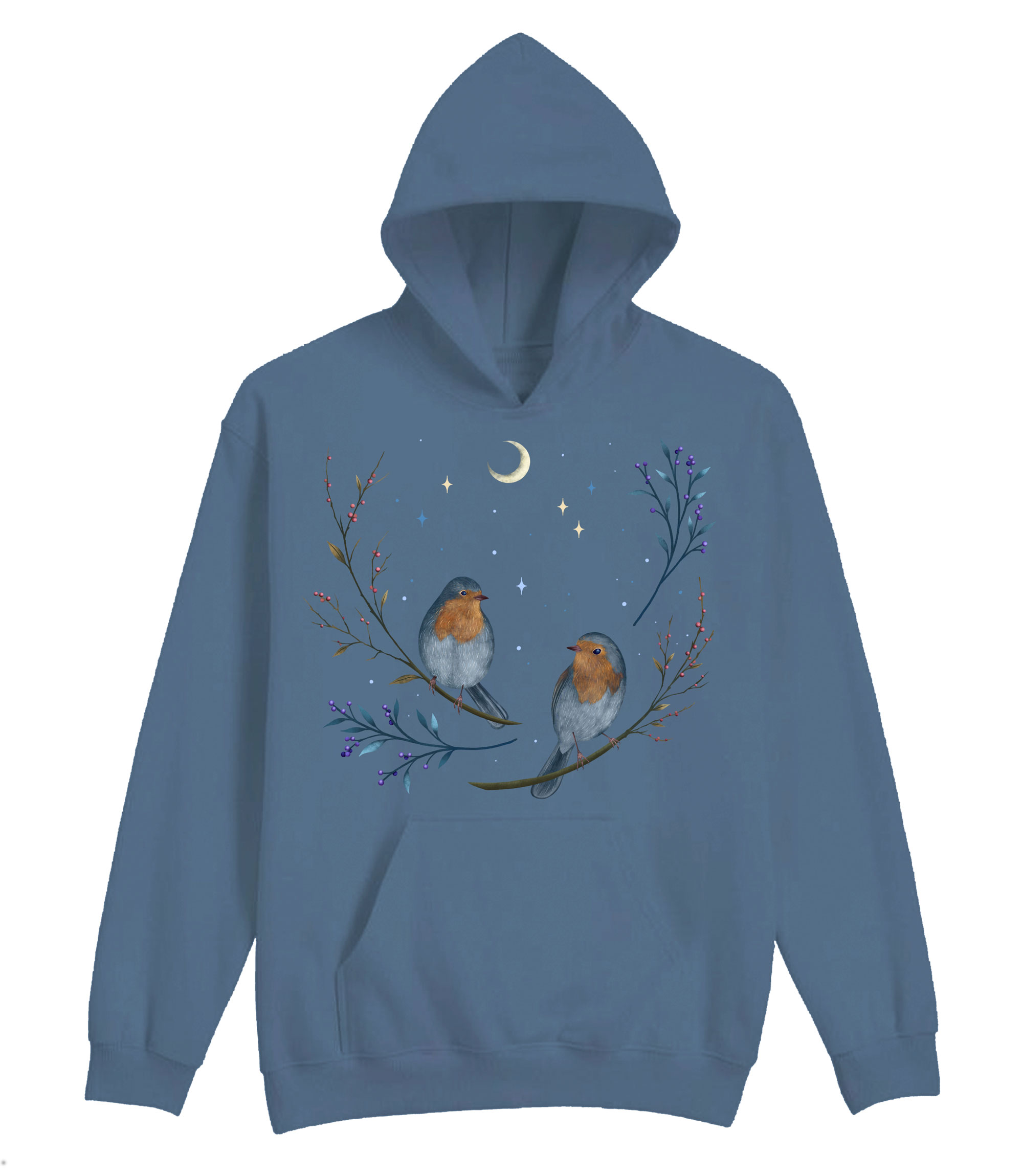 Birds And Berries Hoodie