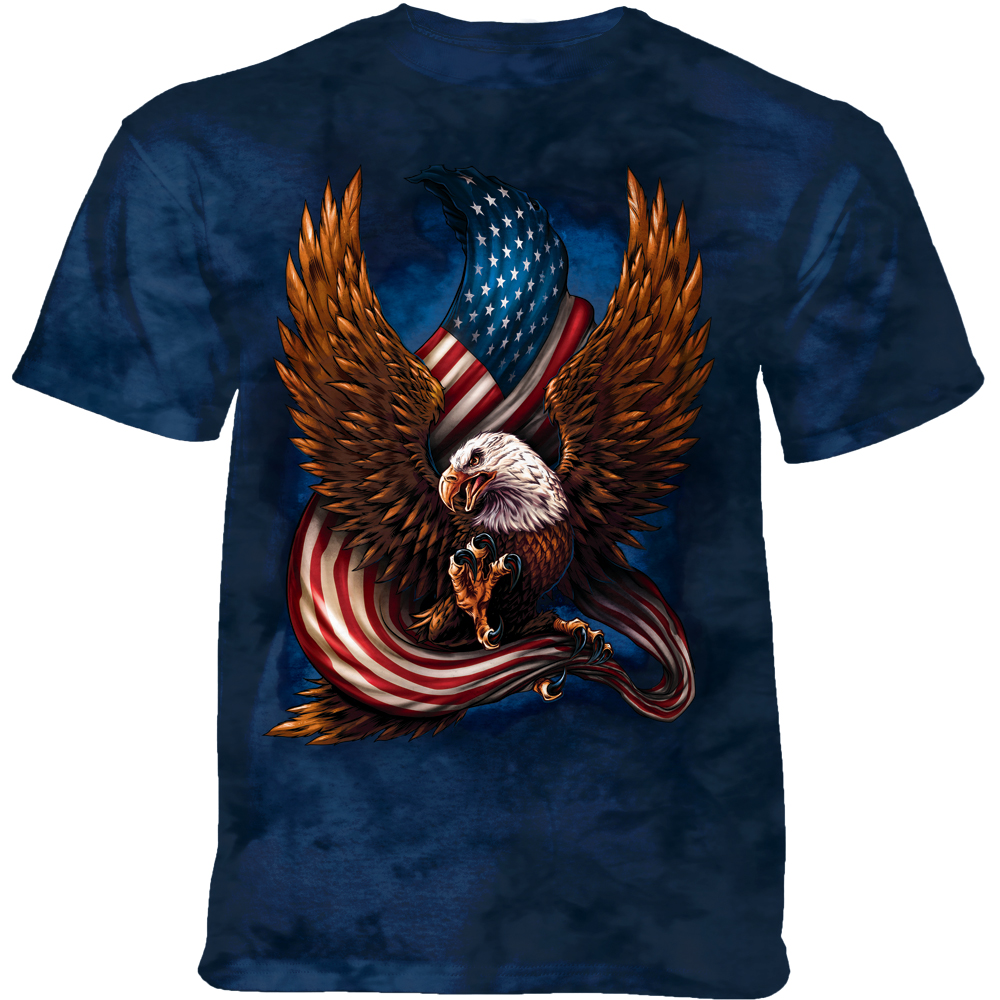 Eagle And Flag Blue