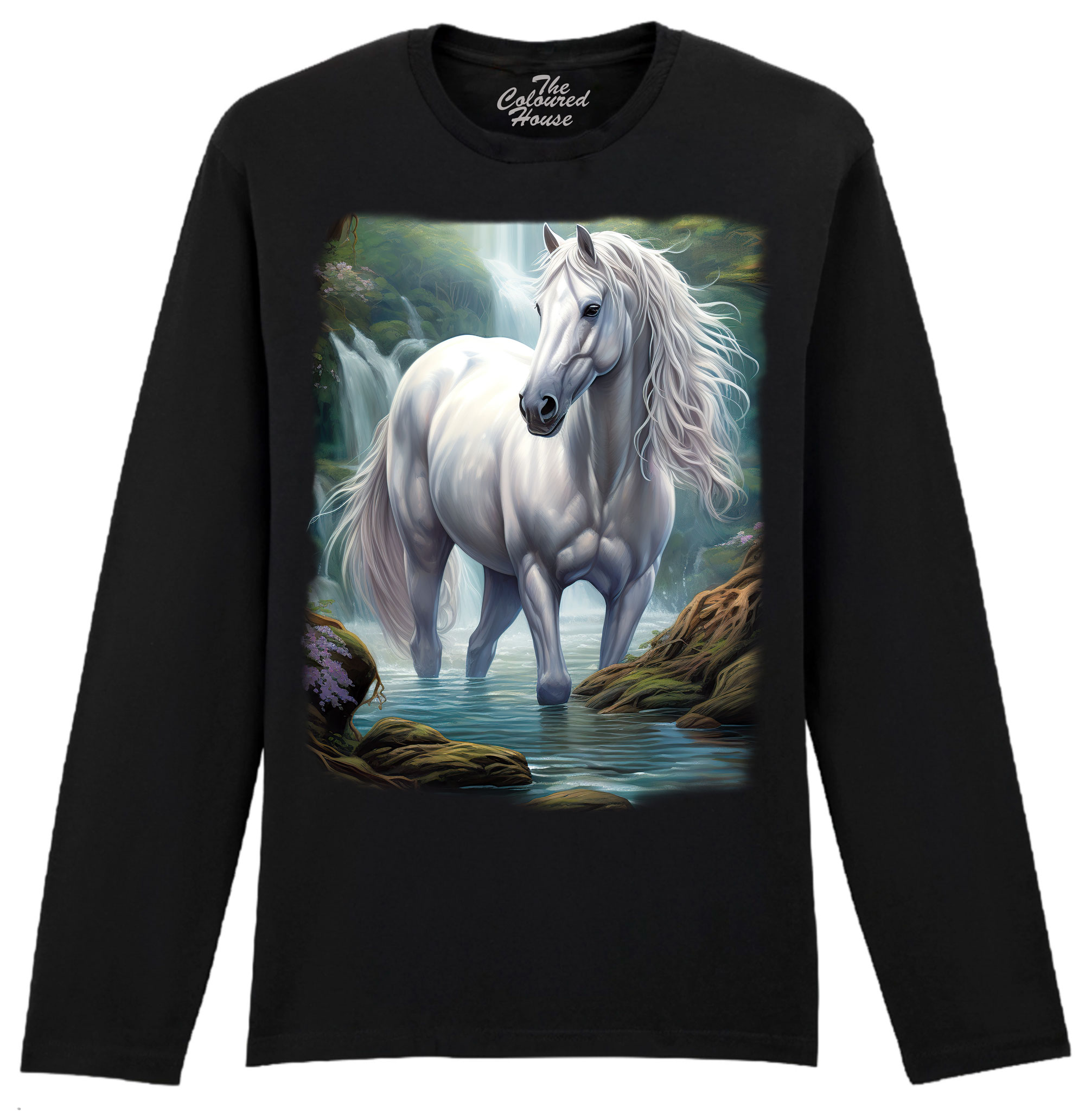 Mystic White Horse Longsleeve
