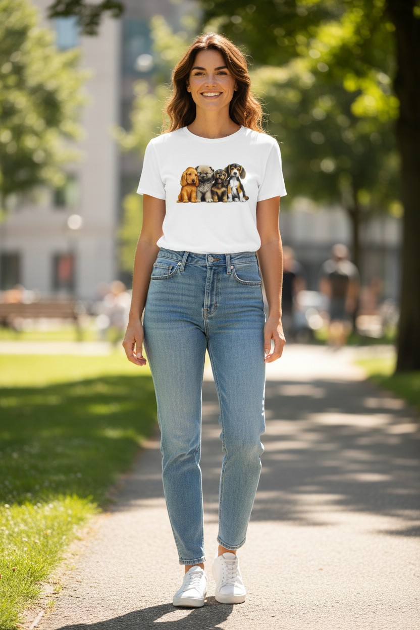 Young Dogs Ladies T-shirt