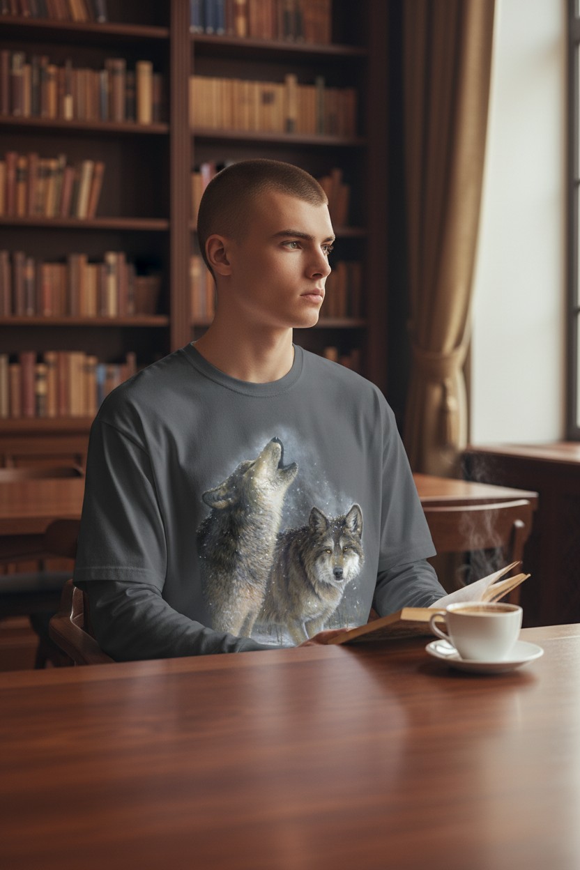 Snowfall Wolves Longsleeve