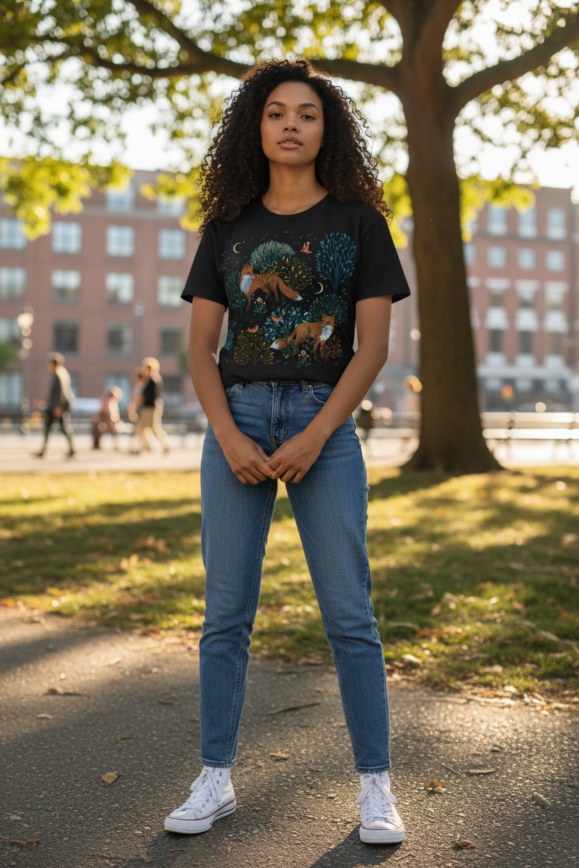 Forest Foxes Ladies T-shirt