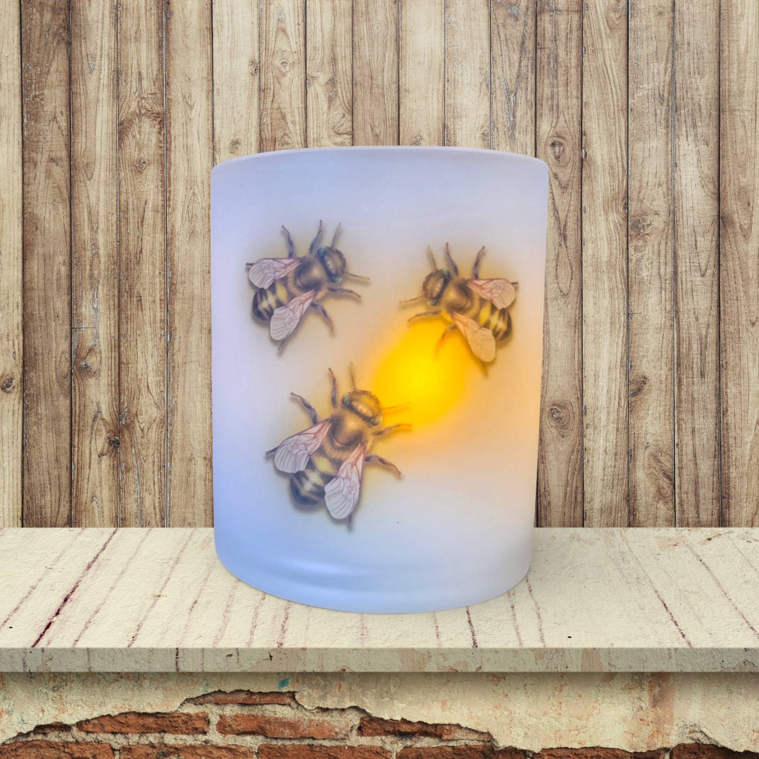 Honeybees - Candle Light Holder