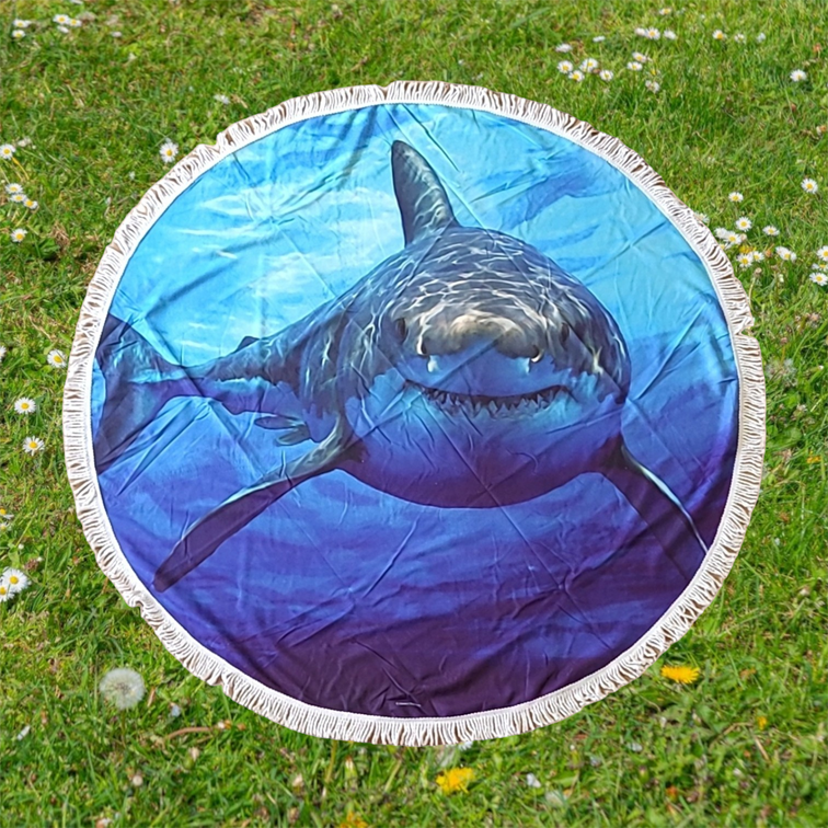 Great White Shark Toalla de Playa Redonda 150cm