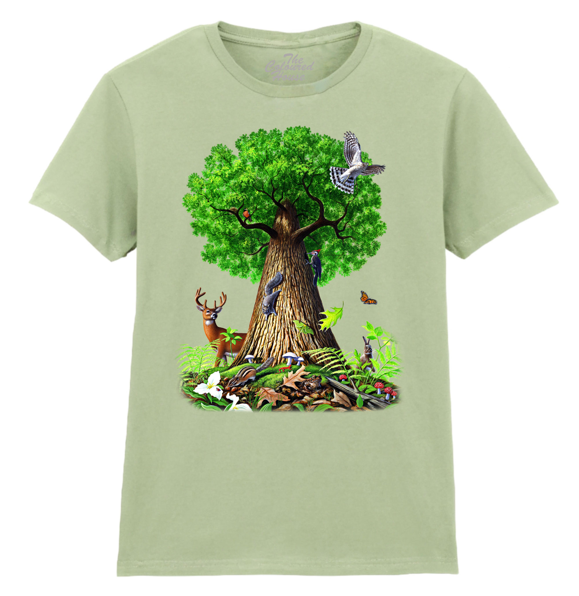 Tree Of Life Animals Ladies T-shirt