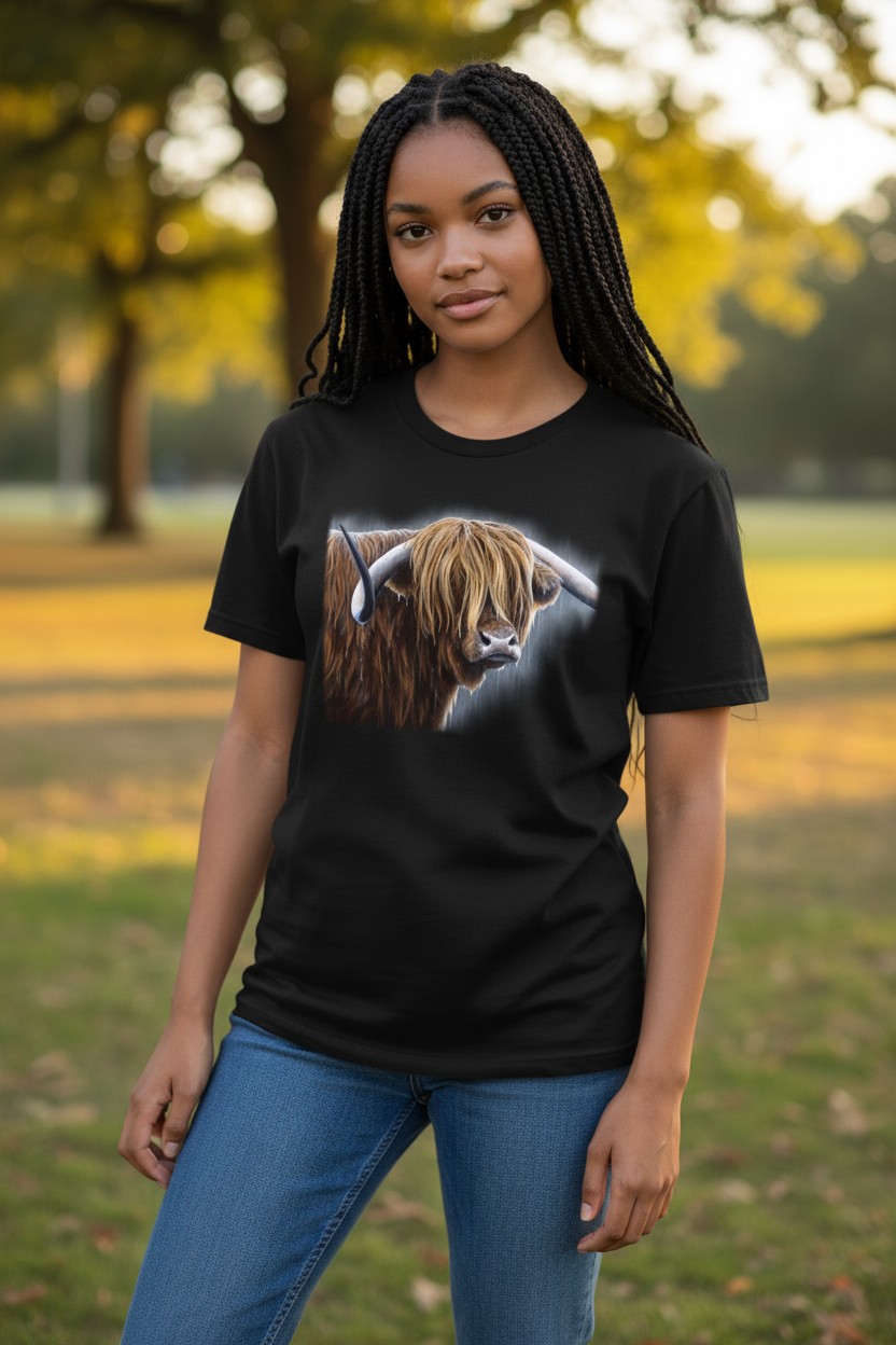 Highland Bull Ladies T-shirt