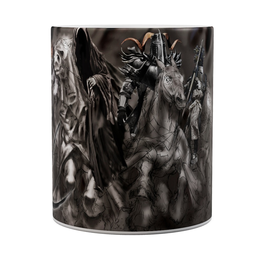 The Four Horsemen Black Mug