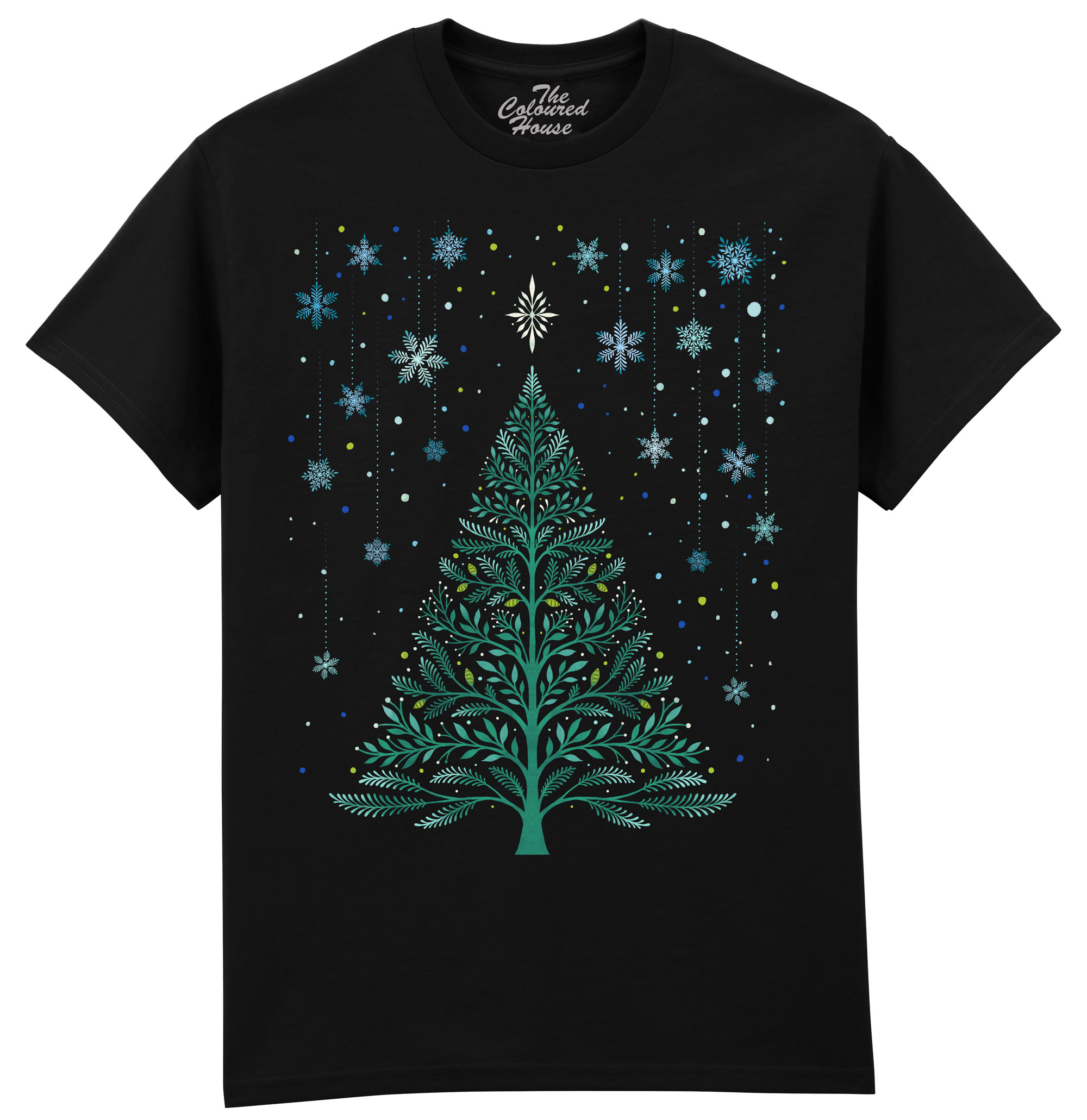Christmas Night Snowy Tree