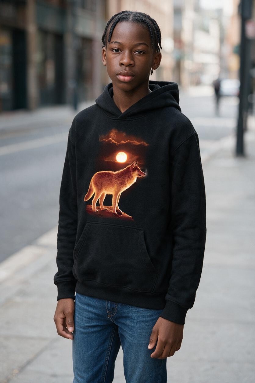 Sunset Wolf Hoodie