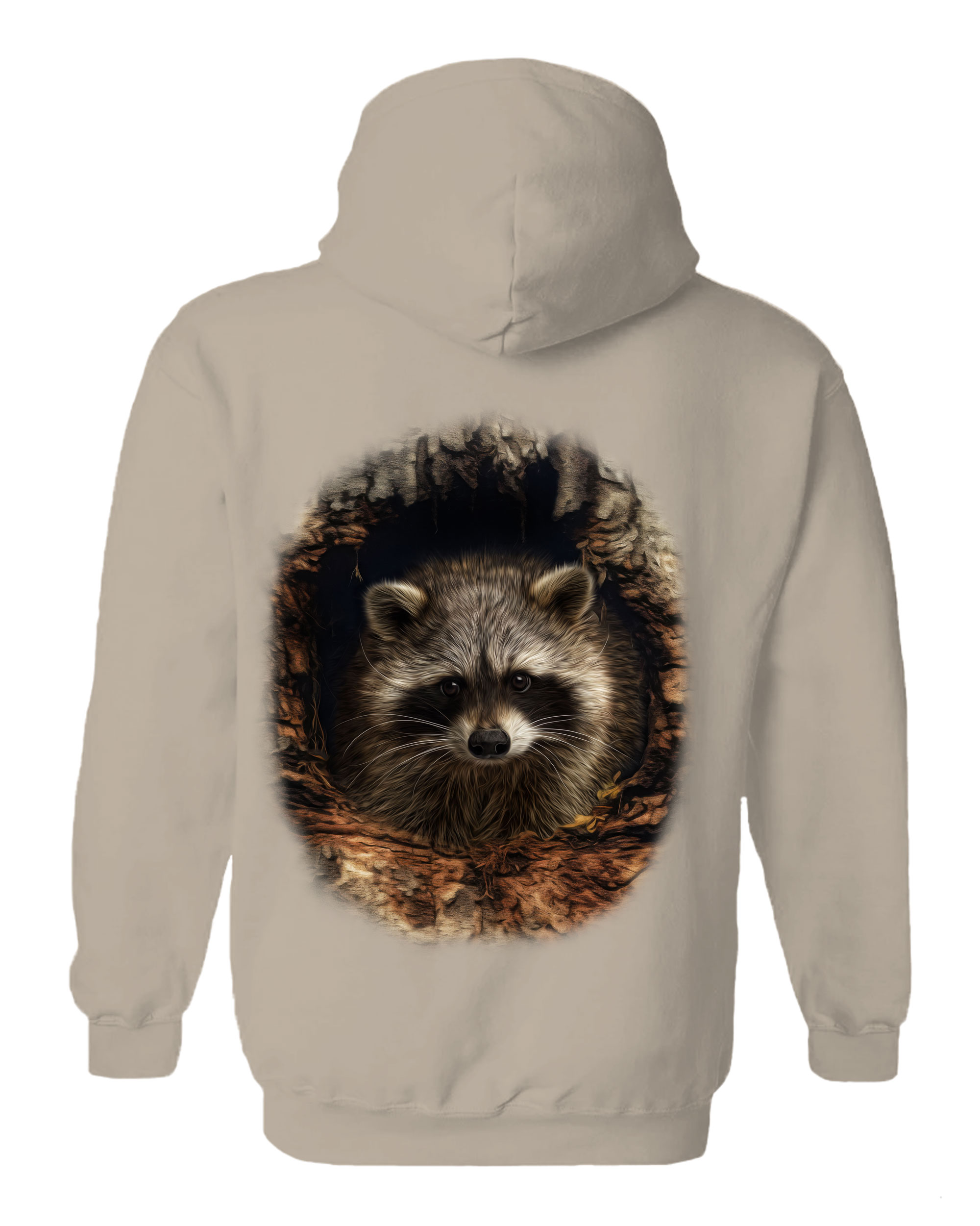 Through The Woodland Window - Racoon Hoodie