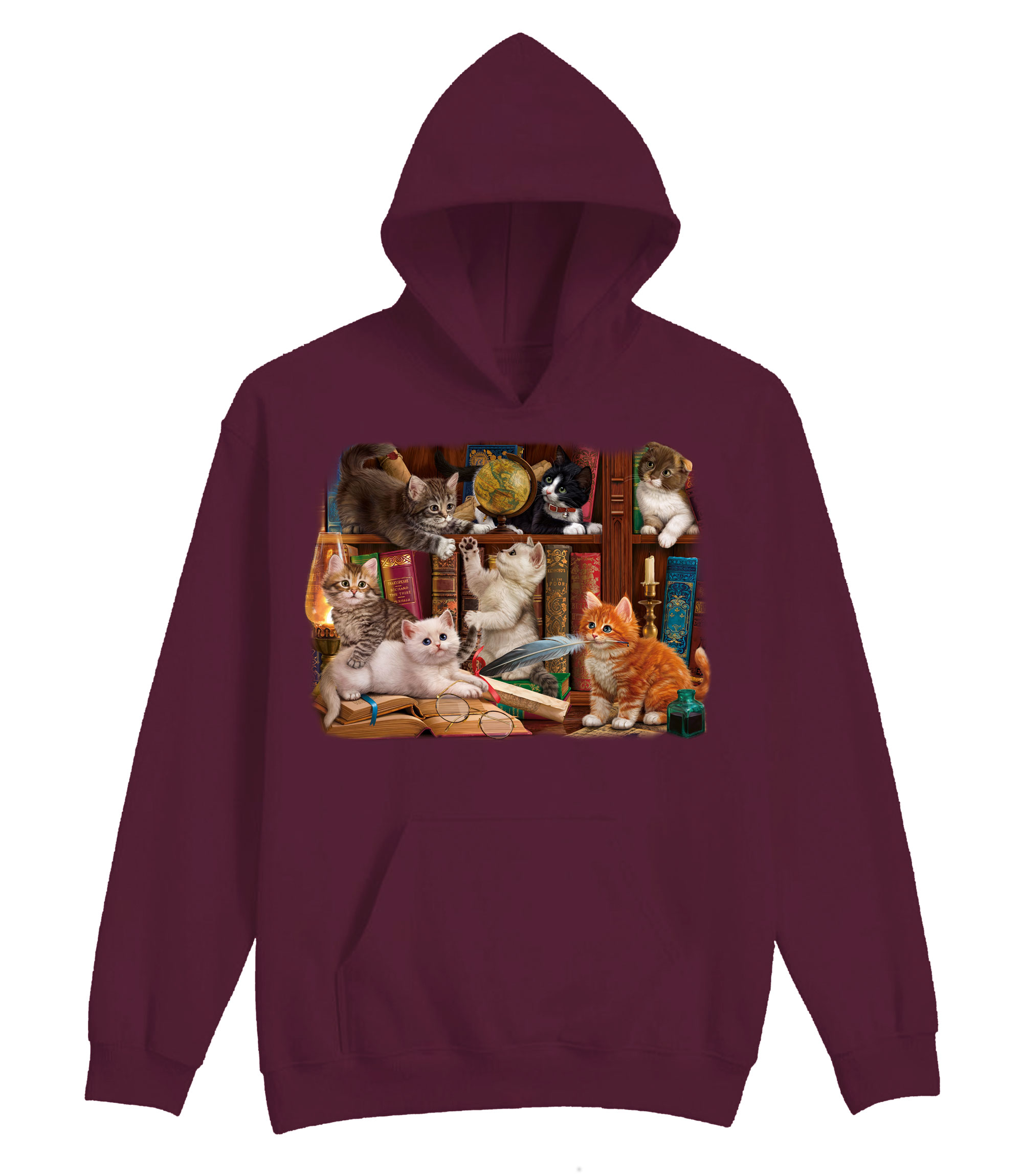 Kittens In The Library Hoodie