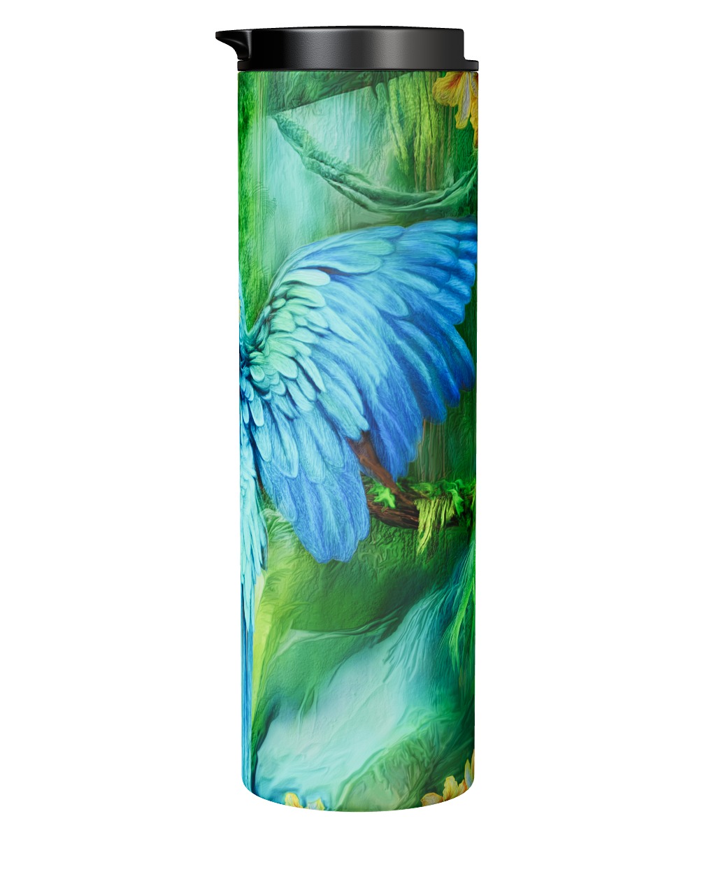 Gold Blue Macaw Tumbler