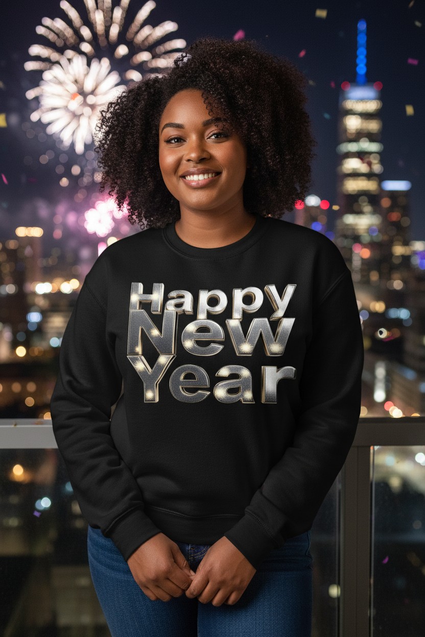 Happy New Year - Silver Sweater