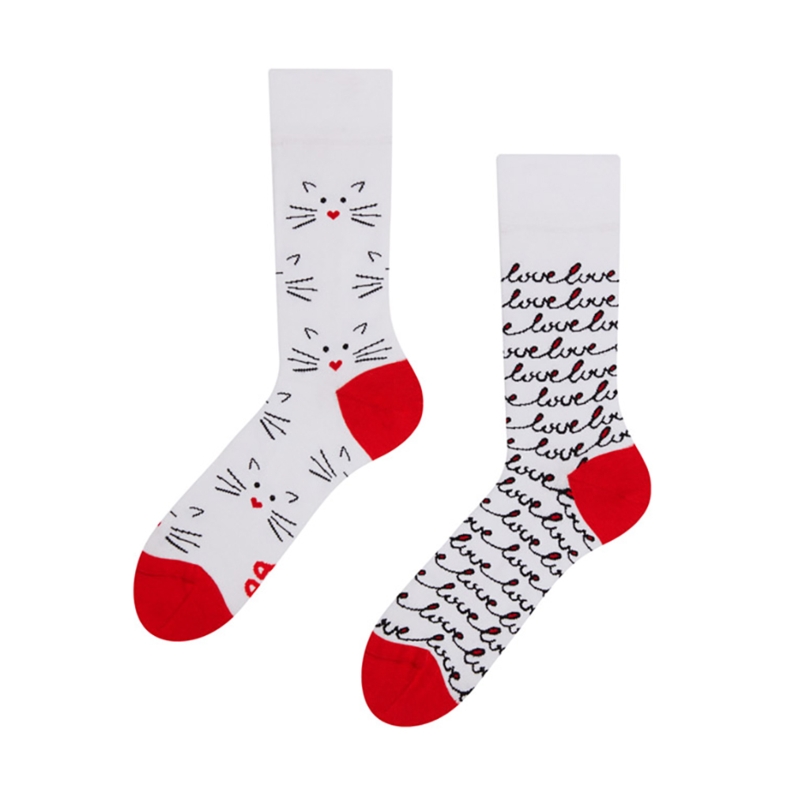 Good Mood Cat Love Unisex Adult Pet Socks