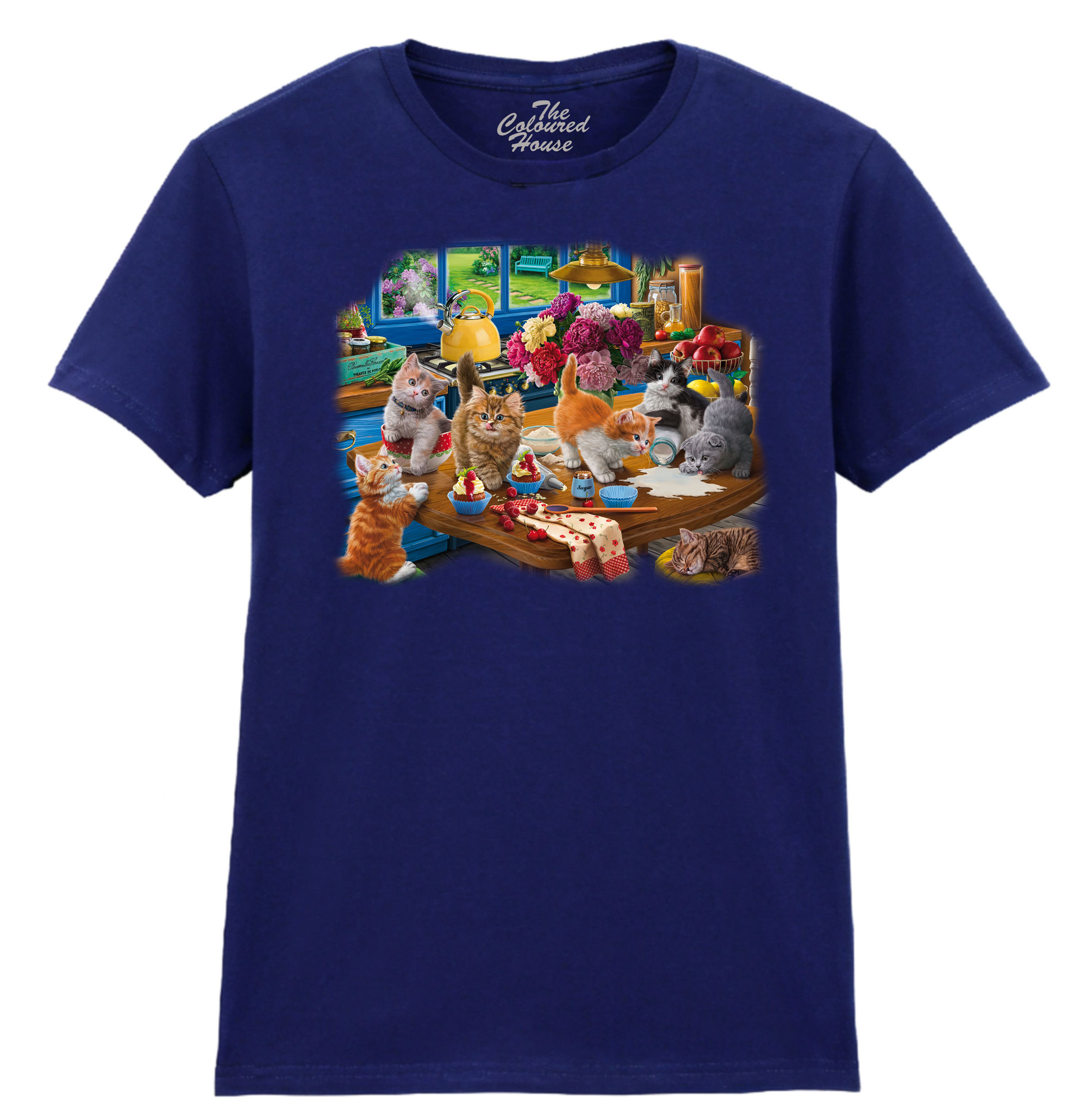 Kittens In The Kitchen Ladies T-shirt