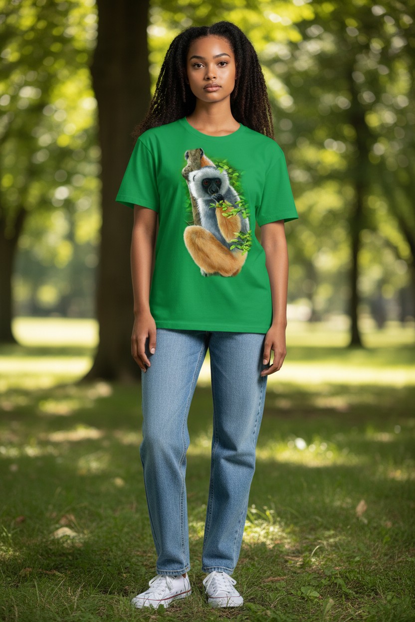 Diademed Sifaka Ladies T-shirt