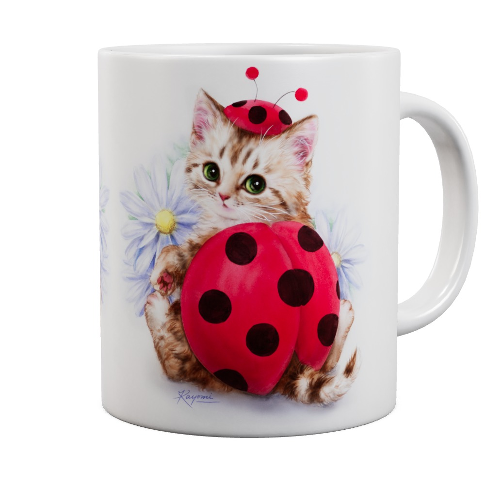 Lady In Red - Cat Mug