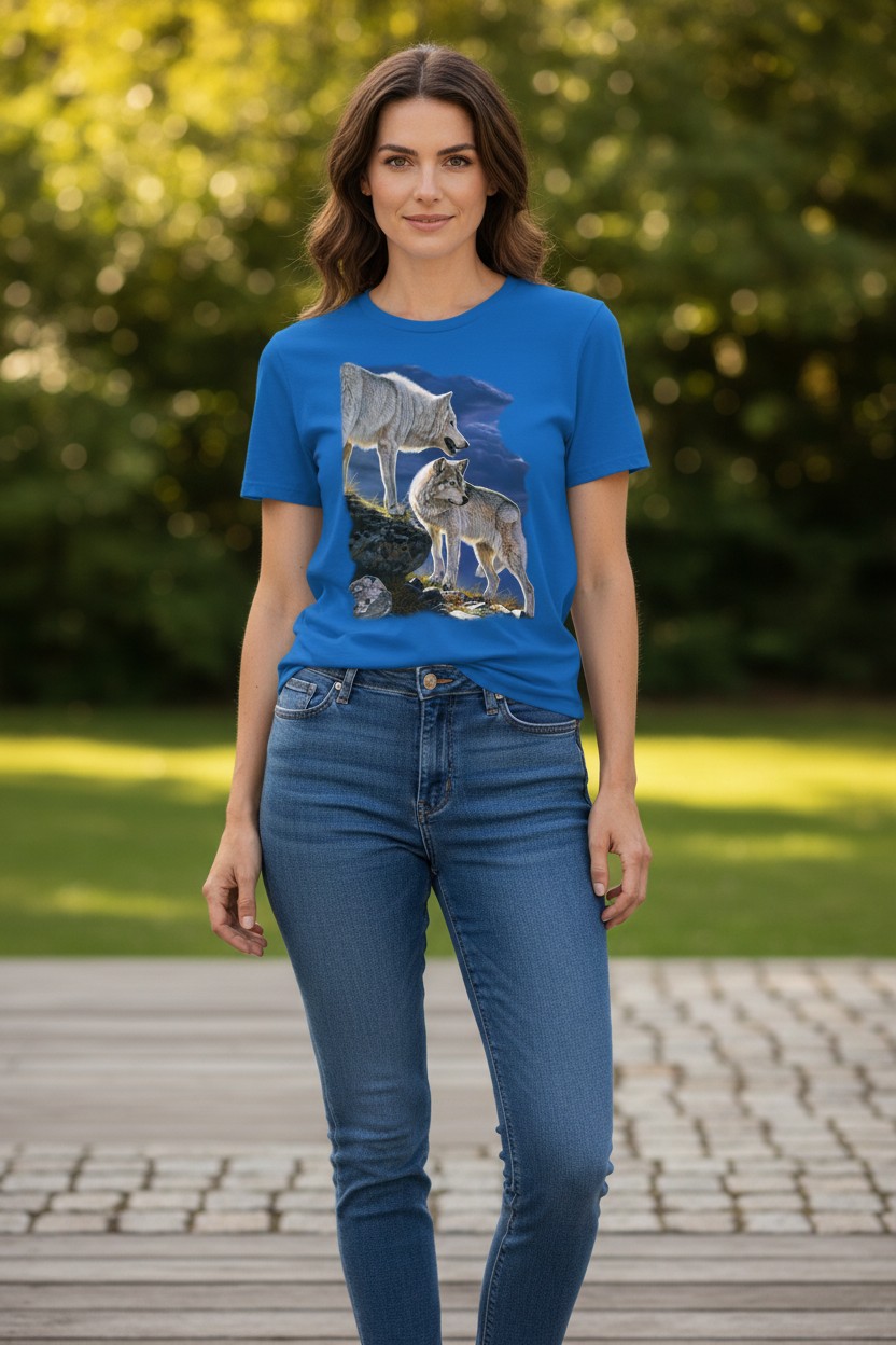 Tundra Wolf Ladies T-shirt
