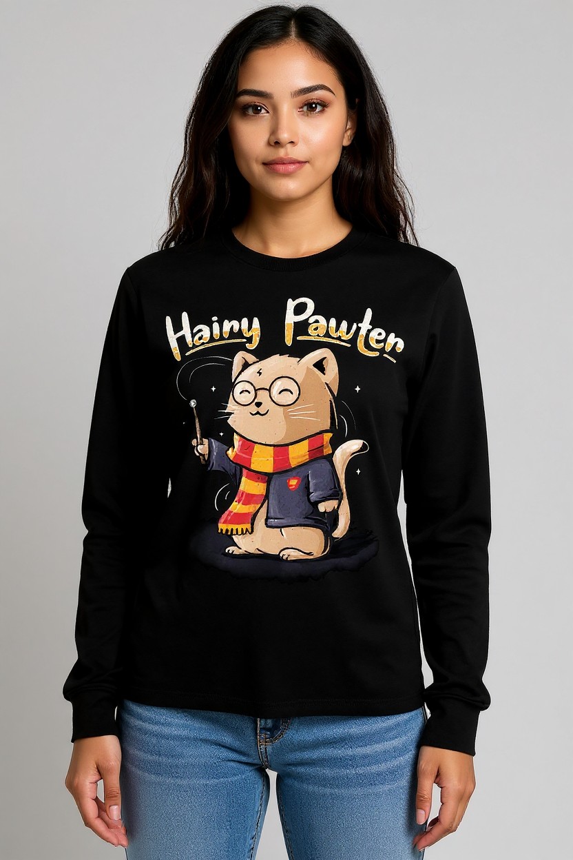 Hairy Pawter Cat Longsleeve