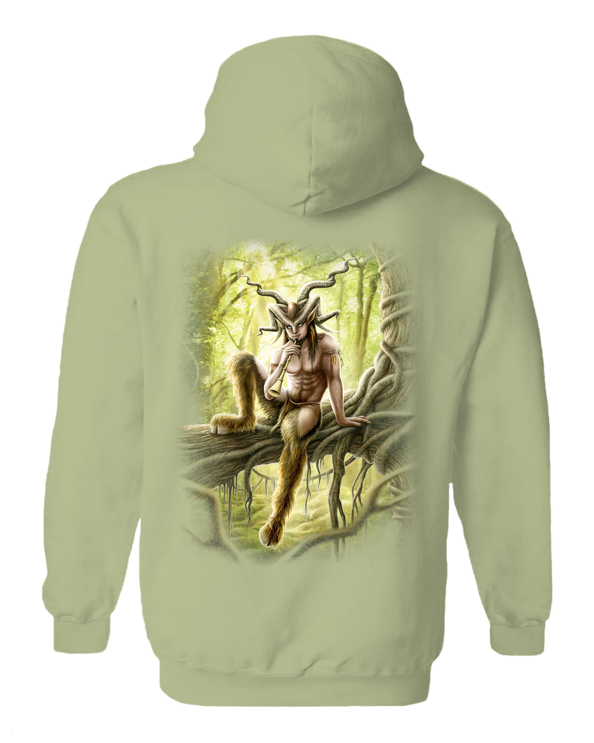 Faun On Green Hoodie