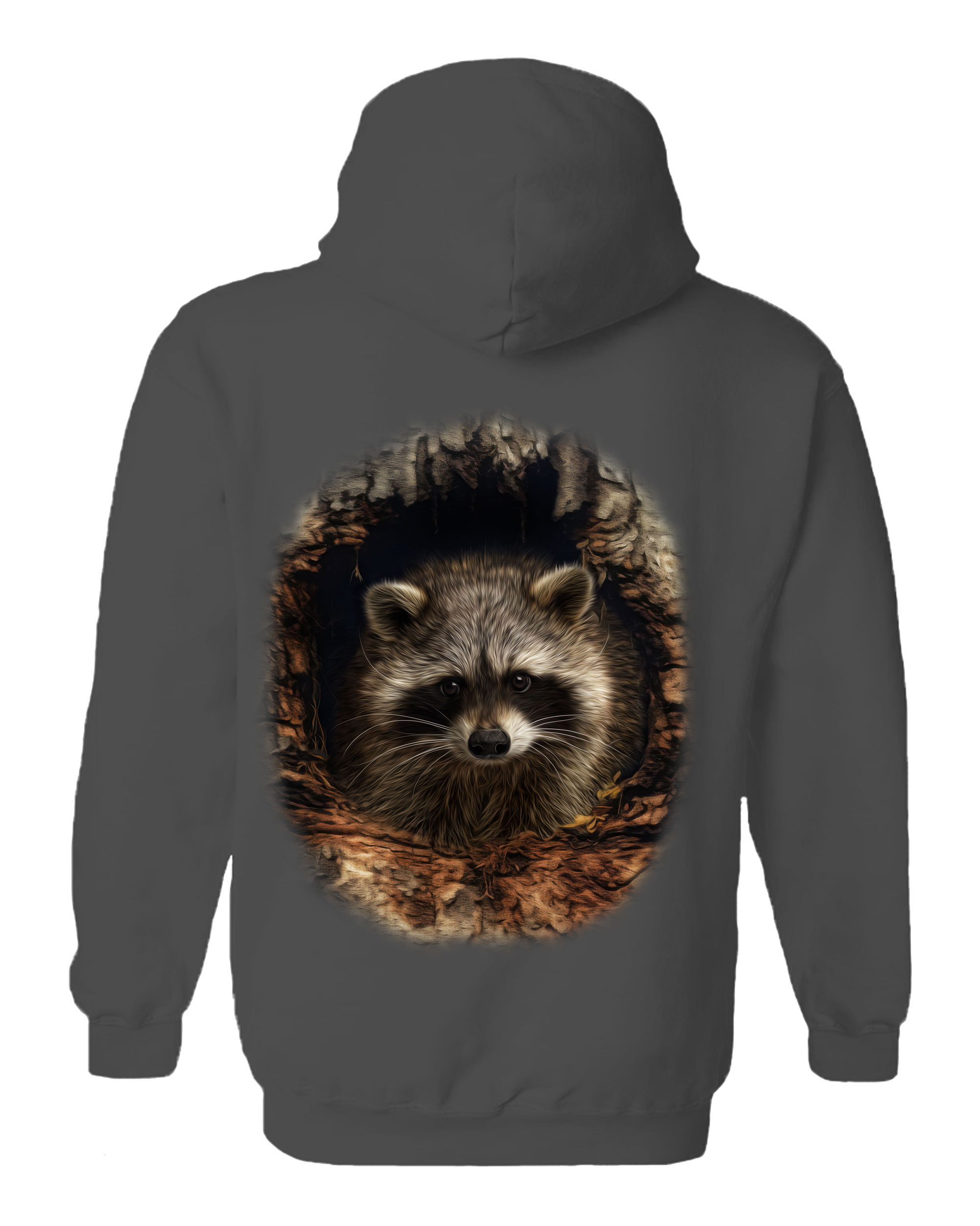 Through The Woodland Window - Racoon Hoodie