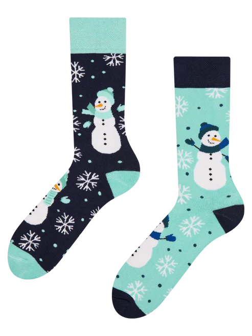 Crazy Warm Socks Joyful Snowman