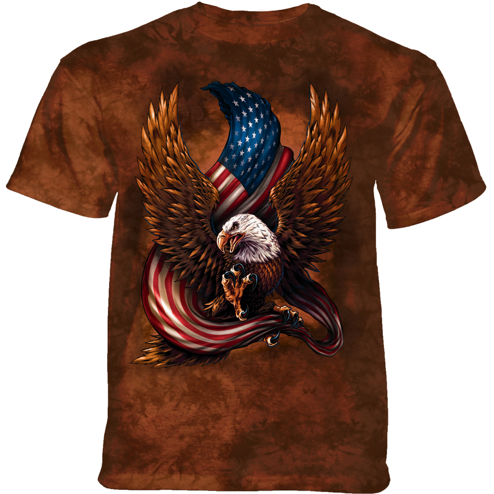 Eagle And Flag Brown