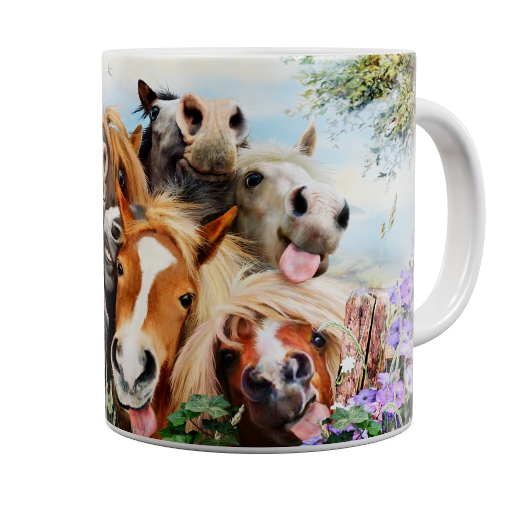 Horses Selfie Mug