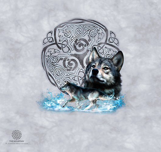 Celtic Wolf Refresh White Tumbler