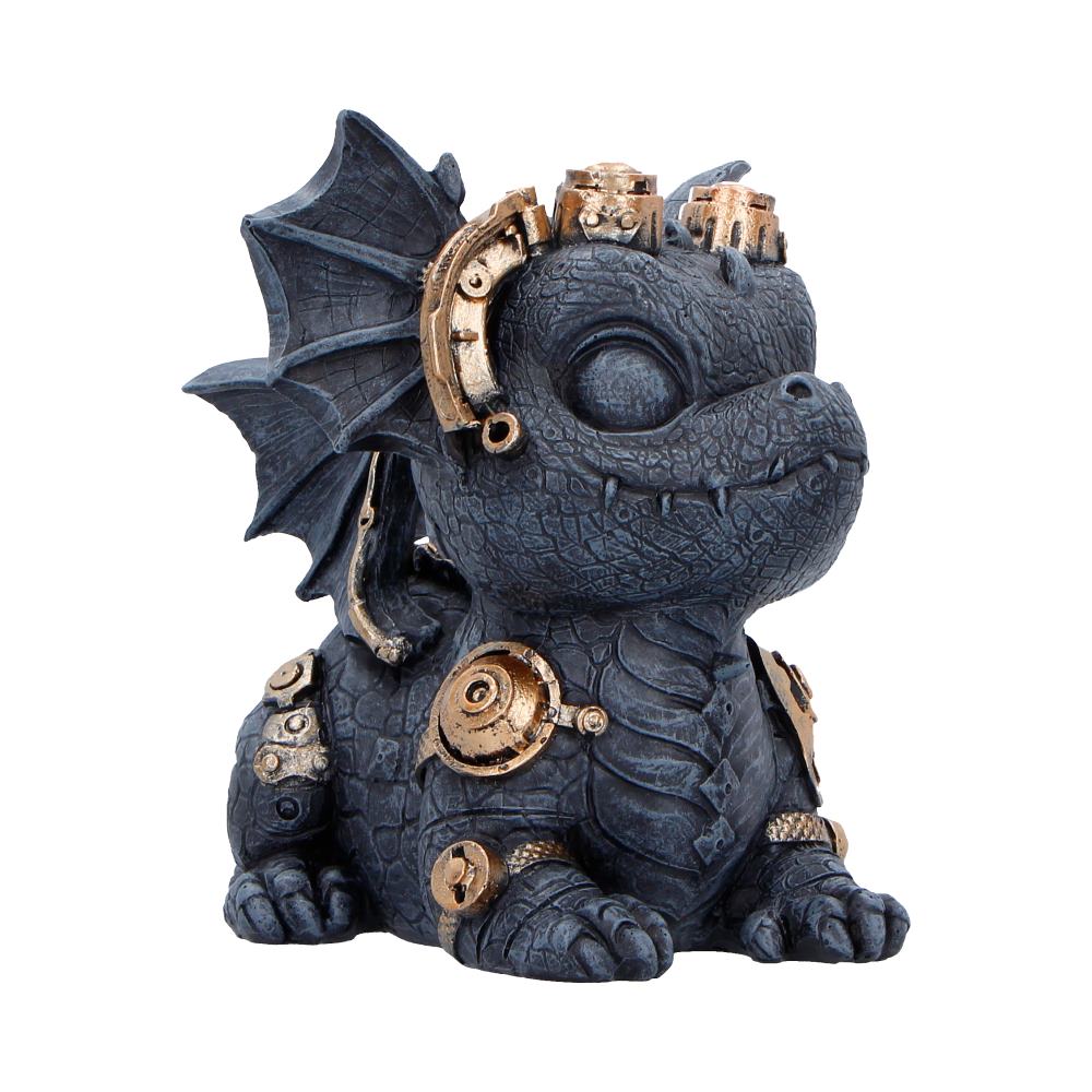 Gearling Black Steampunk Dragon 14.6cm