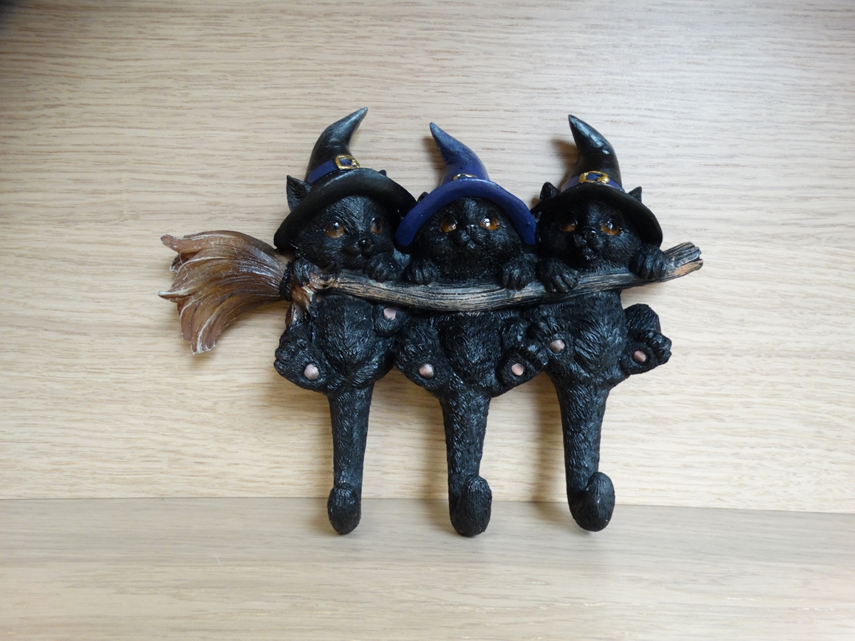 Key Board 3 black cats, 20cm