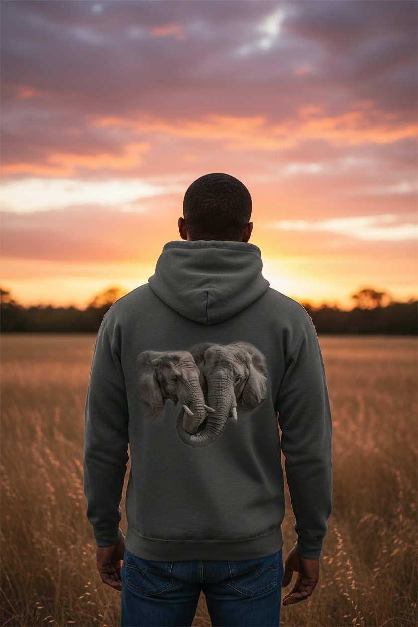 Big Hug - Elephants Hoodie