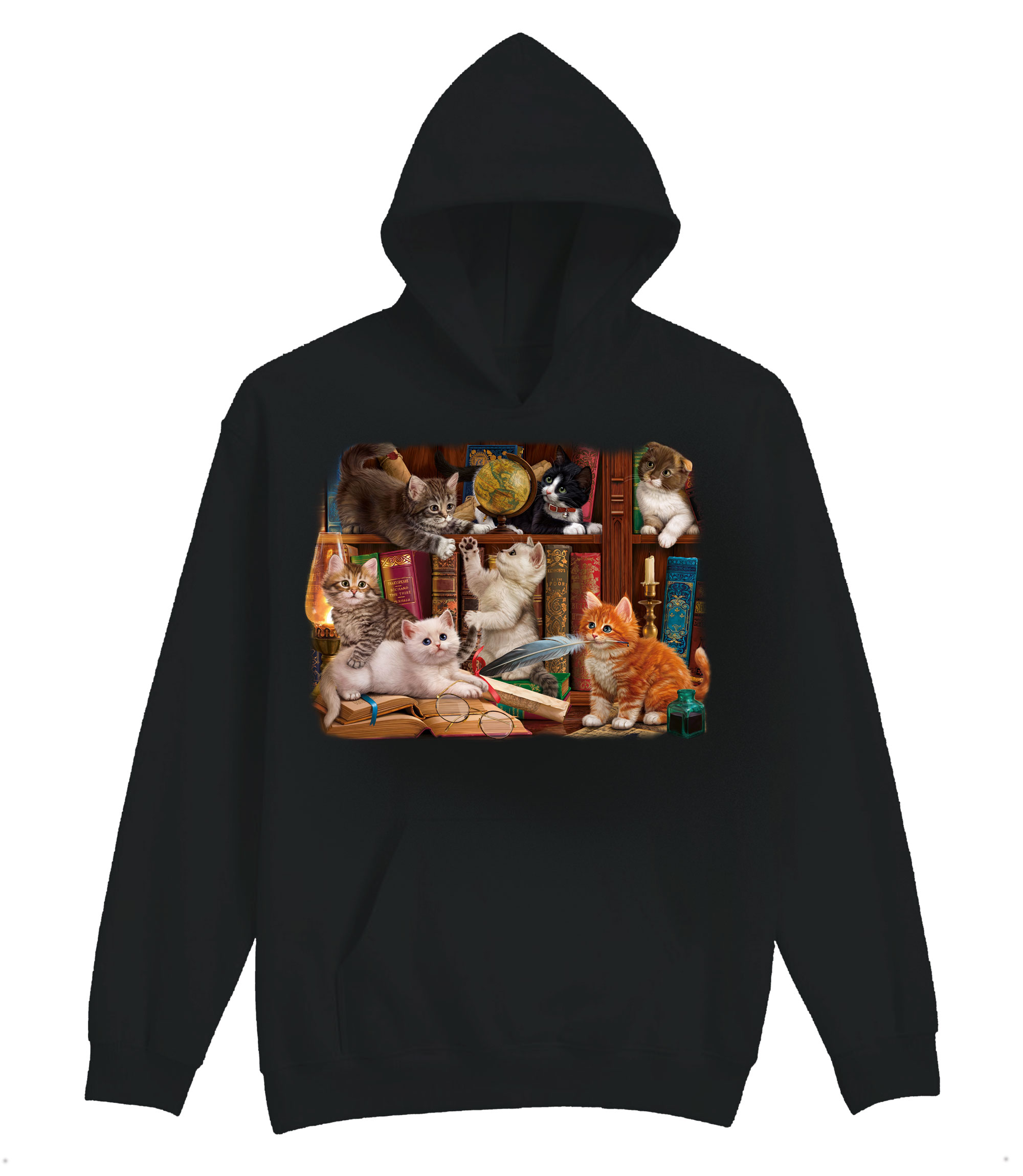 Kittens In The Library Hoodie