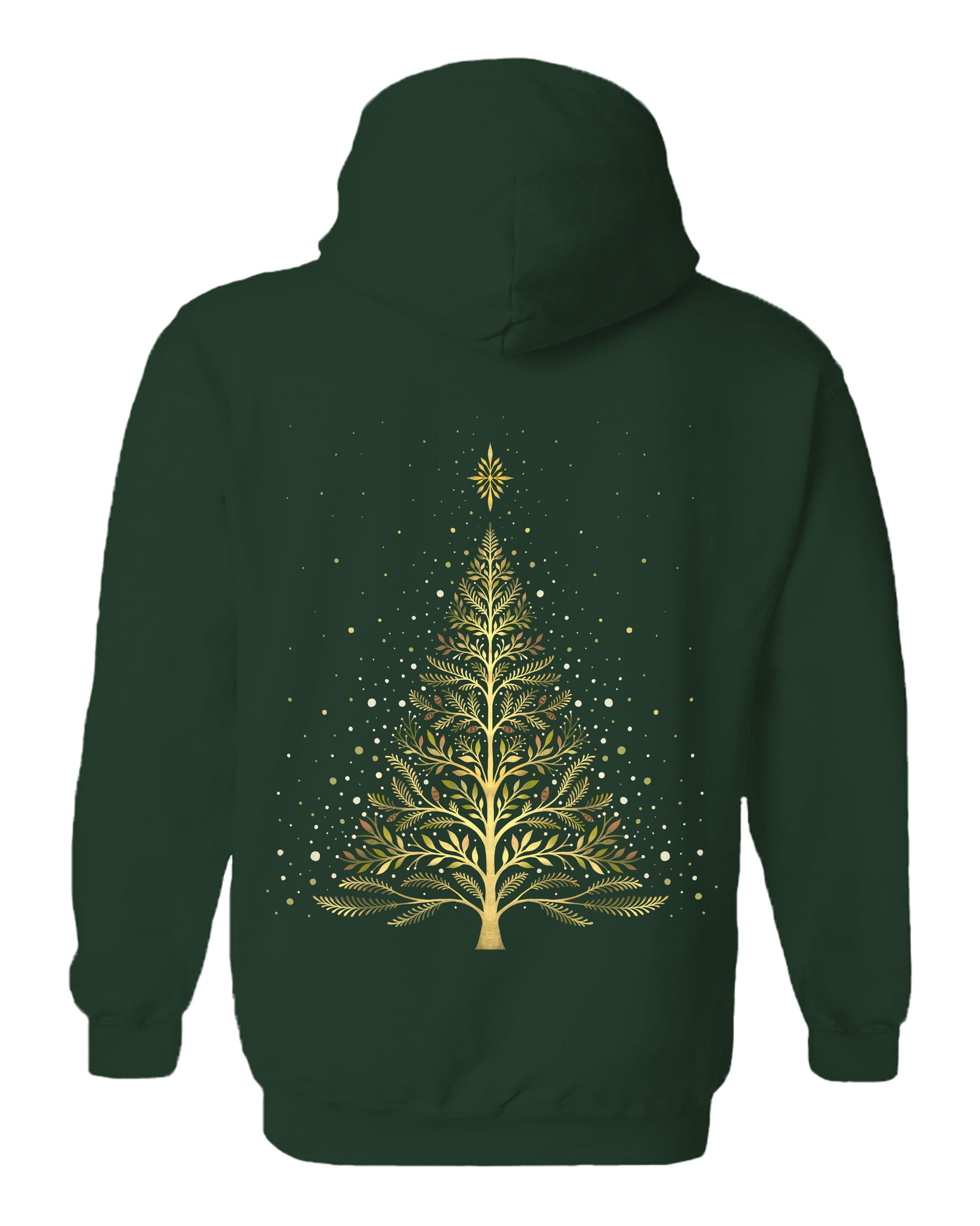 Christmas Night Glowing Tree Hoodie